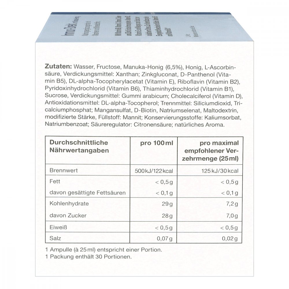 Immun direkt ampułki do picia z miodem manuka 30X25 ml