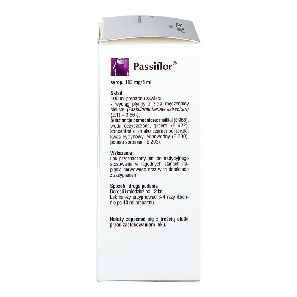 Passiflor Syrop 100 Ml Apteka Internetowa Apo Discounter Pl