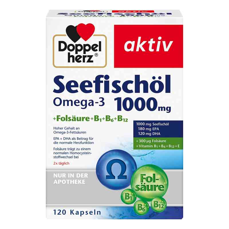 Doppelherz Aktiv Omega 3 1000mg Kwas Foliowy Wit 120 Szt