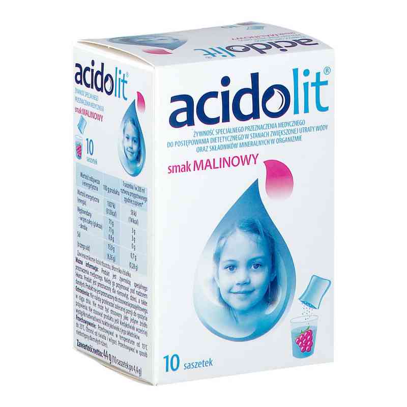 Acidolit sm.malinowy saszetki 10  od ZAKŁADY FARMACEUTYCZNE POLPHARMA S.A. PZN 08302805