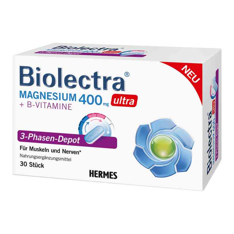 Biolectra Magnesium 400 mg ultra 3-phasen-depot 30 szt. od HERMES Arzneimittel GmbH PZN 16604993
