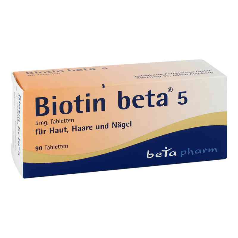Biotin Beta 5 Tabletten 90 szt. od betapharm Arzneimittel GmbH PZN 14278466