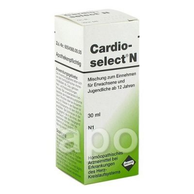 Cardioselect N Tropfen 30 ml od Dreluso-Pharmazeutika Dr.Elten & Sohn GmbH PZN 00480017