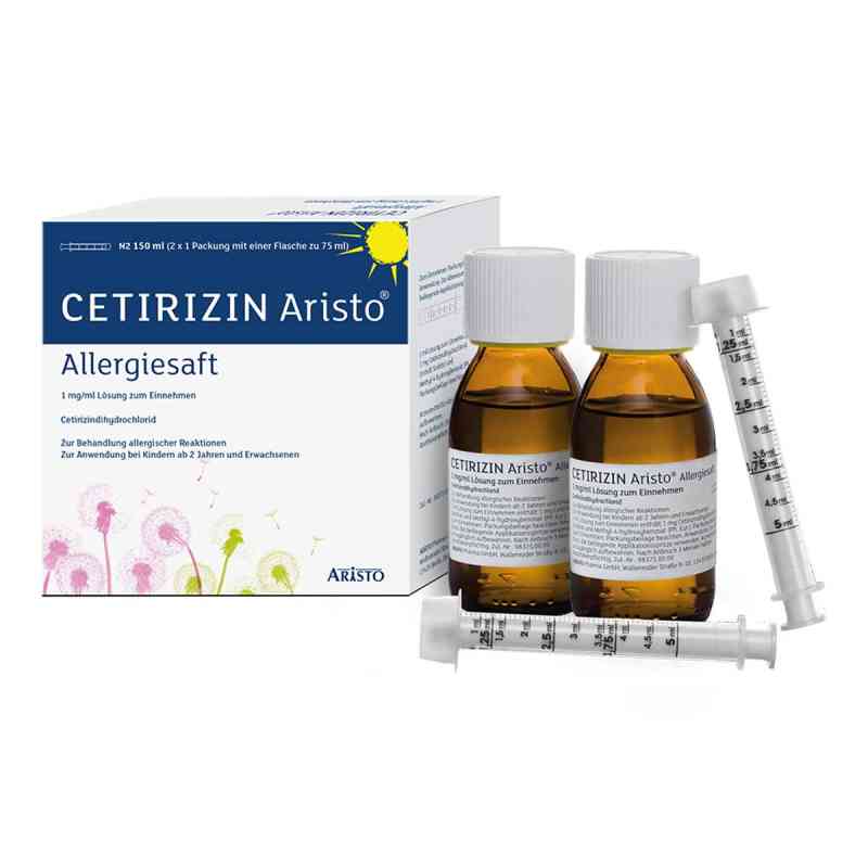 Cetirizin Aristo Allergiesaft 1 mg/ml Lösung zur, zum einn. 150 ml od Aristo Pharma GmbH PZN 13714528