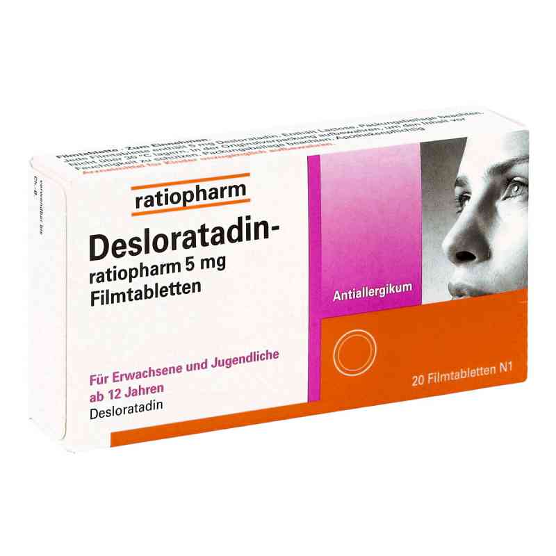 Desloratadin-ratiopharm 5 mg Filmtabletten 20 szt. od ratiopharm GmbH PZN 15397598