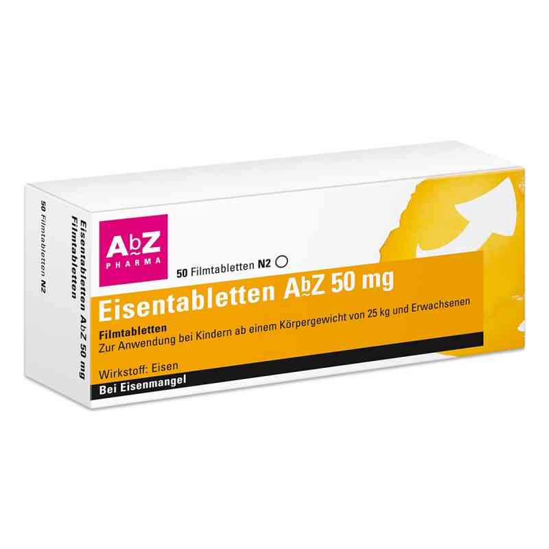 Eisentabletten Abz 50 mg Filmtabl. 50 szt. od AbZ Pharma GmbH PZN 06683721