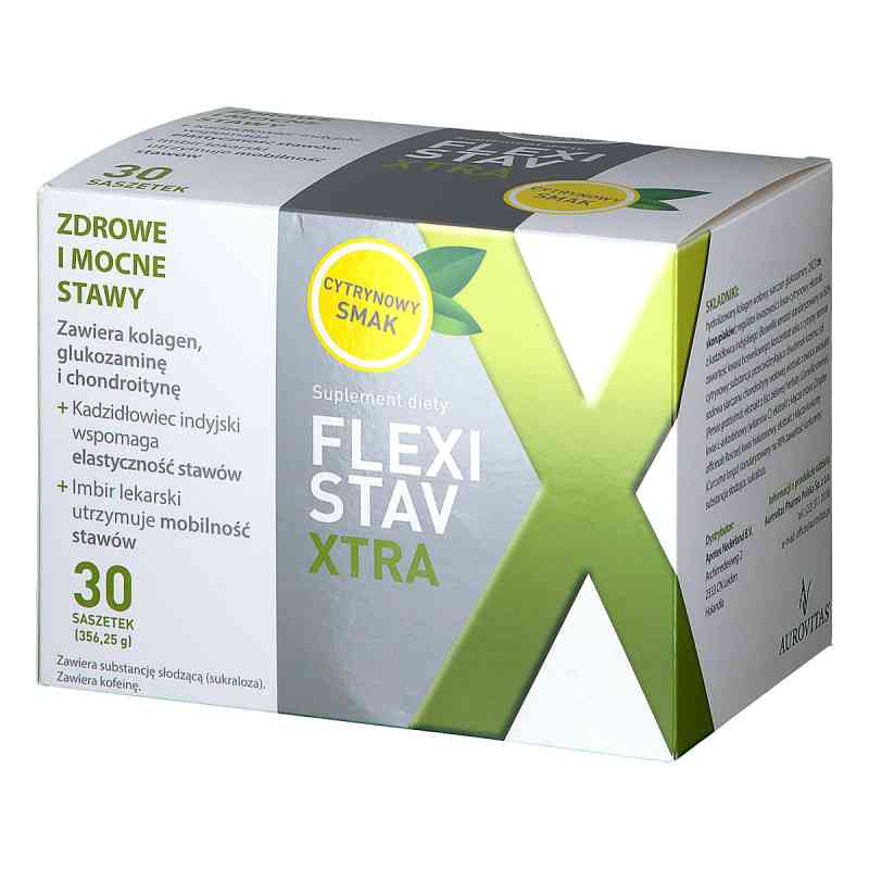 FlexiStav Xtra saszetki cytrynowy smak 30  od BIOFAKTOR SP. Z O.O PZN 08300483