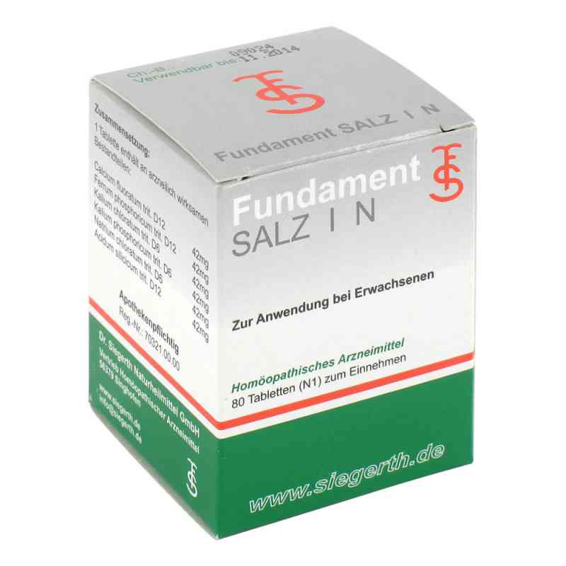 Fundament Salz I N Tabl. 80 szt. od Dr. F. u. C.-H. Siegerth Naturheilmittel GmbH PZN 01012293