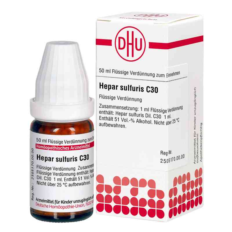 Hepar Sulfuris C 30 Dil. 50 ml od DHU-Arzneimittel GmbH & Co. KG PZN 04220075