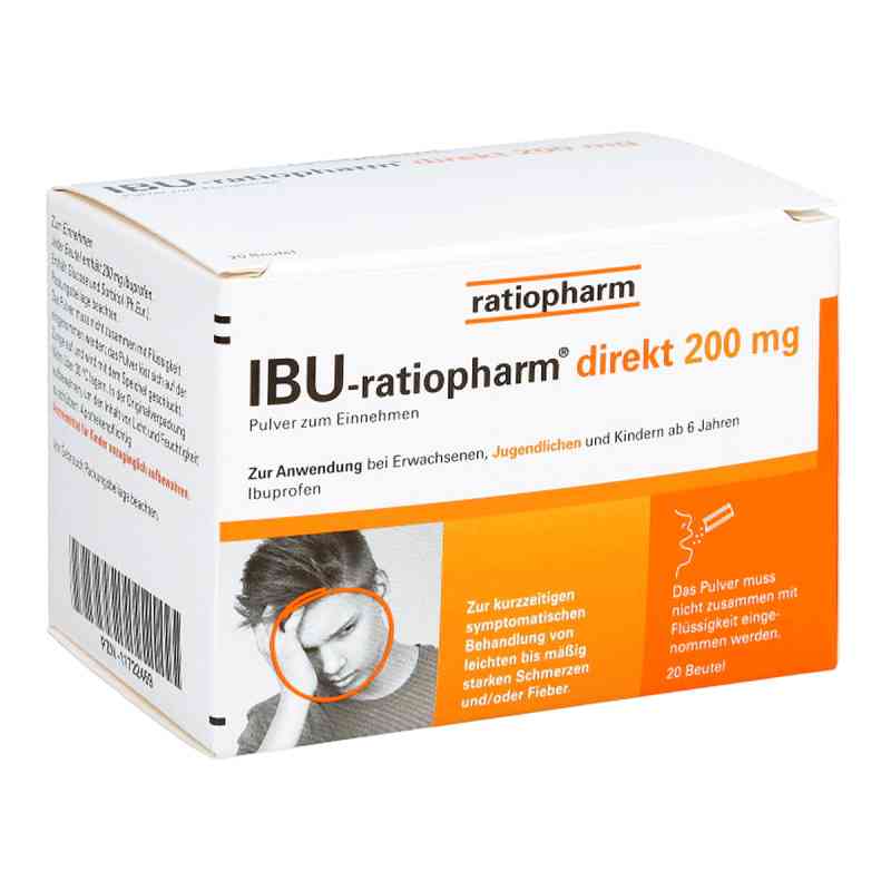 Ibu Ratiopharm direkt 200 mg proszek 20 szt. od ratiopharm GmbH PZN 11722469