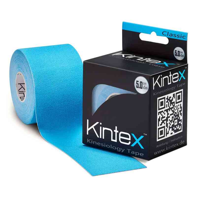 Kintex Kinesiologie Tape classic 5 cmx5 m blau 1 szt. od Uebe Medical GmbH PZN 16779391