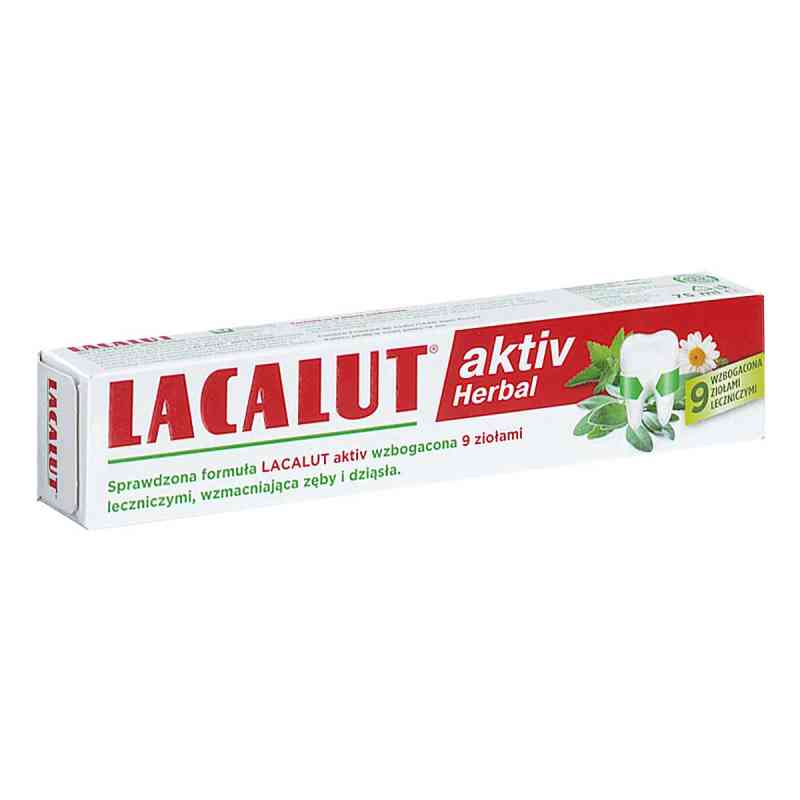 Lacalut Aktiv Herbal ziołowa pasta do zębów 75 ml od  PZN 08304968