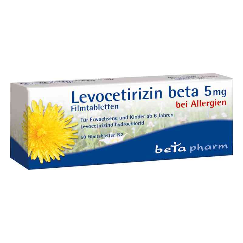 Levocetirizin beta 5 mg Filmtabletten 50 szt. od betapharm Arzneimittel GmbH PZN 16006252