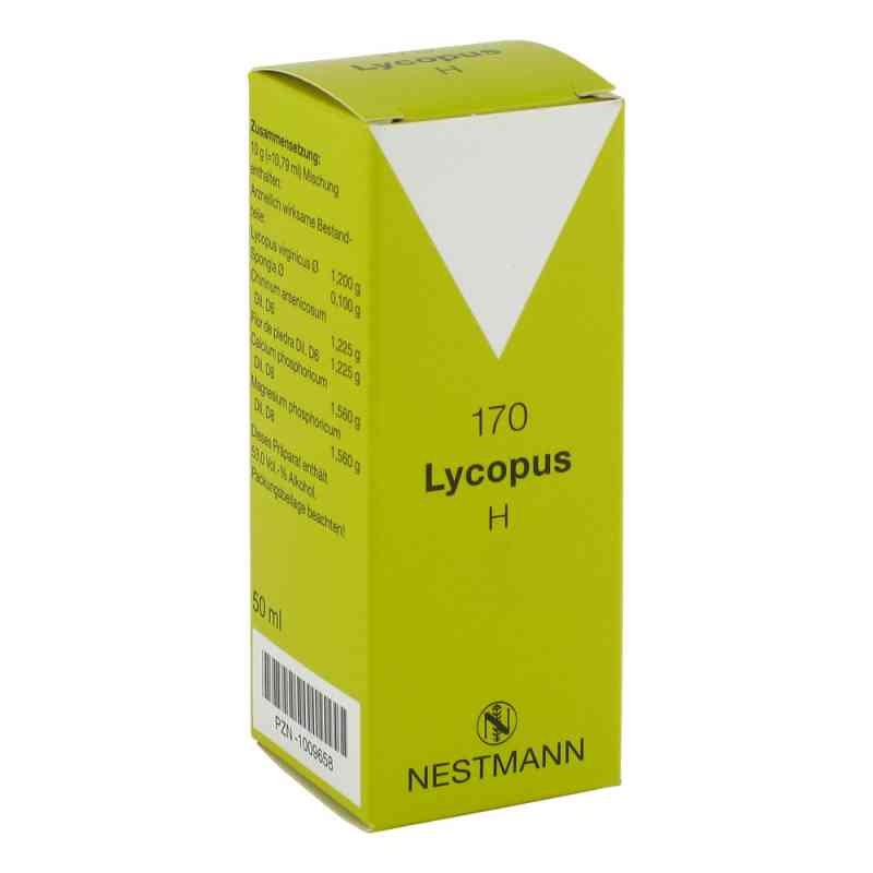 Lycopus H Nr. 170 Tropfen 50 ml od NESTMANN Pharma GmbH PZN 01009658