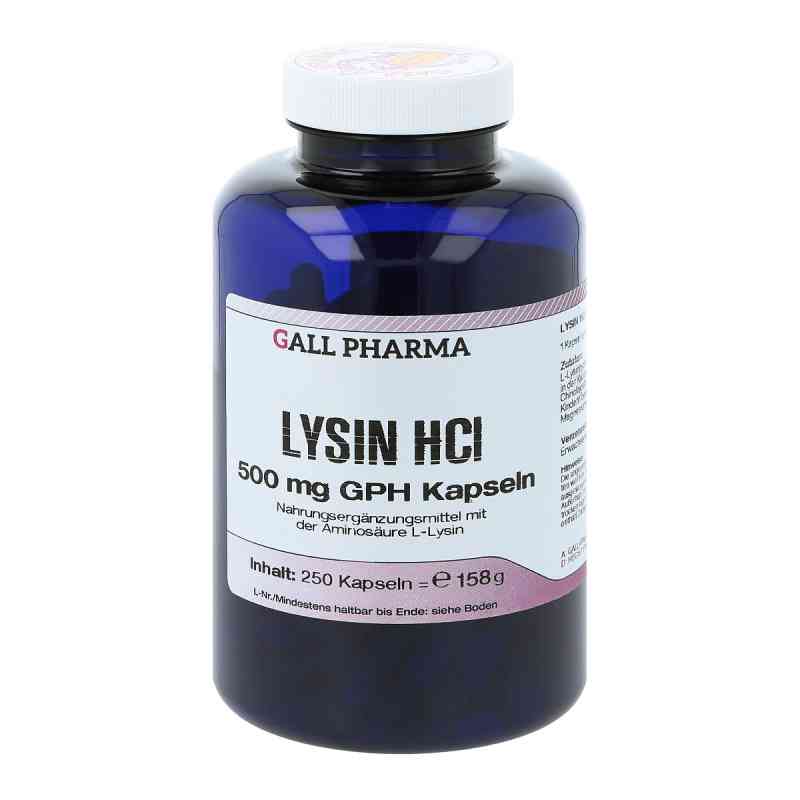 Lysin Hcl 500 mg Gph Kapseln 250 szt. od Hecht-Pharma GmbH PZN 09377640