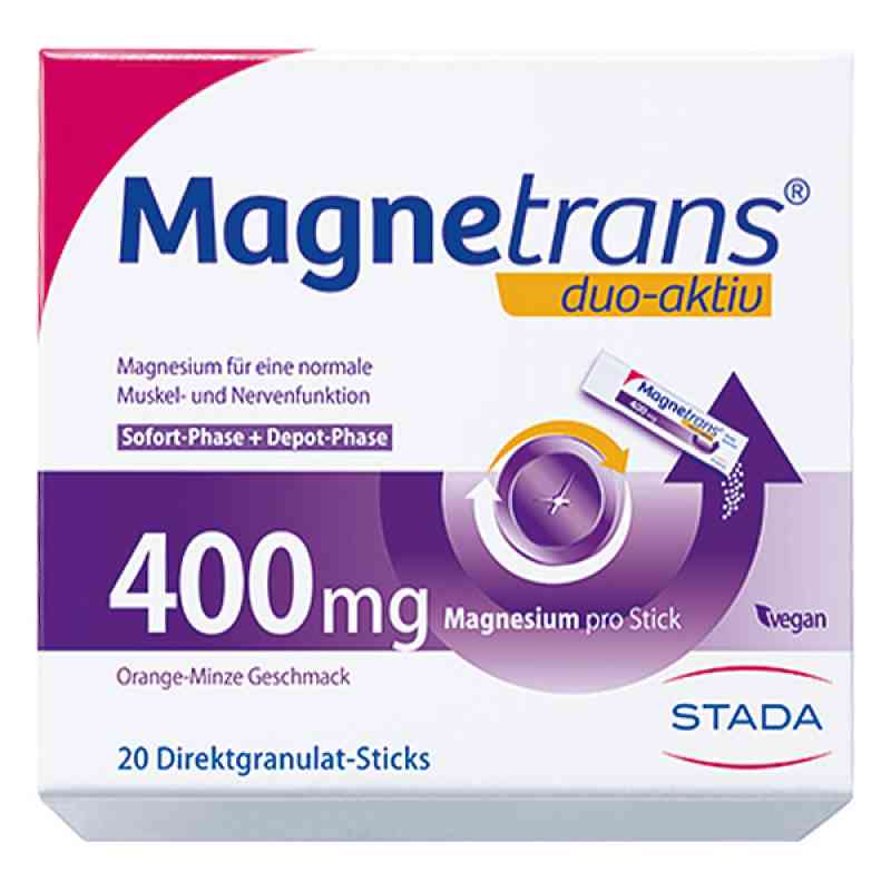 Magnetrans duo-aktiv 400 mg Sticks 20 szt. od STADA Consumer Health Deutschland GmbH PZN 14367589