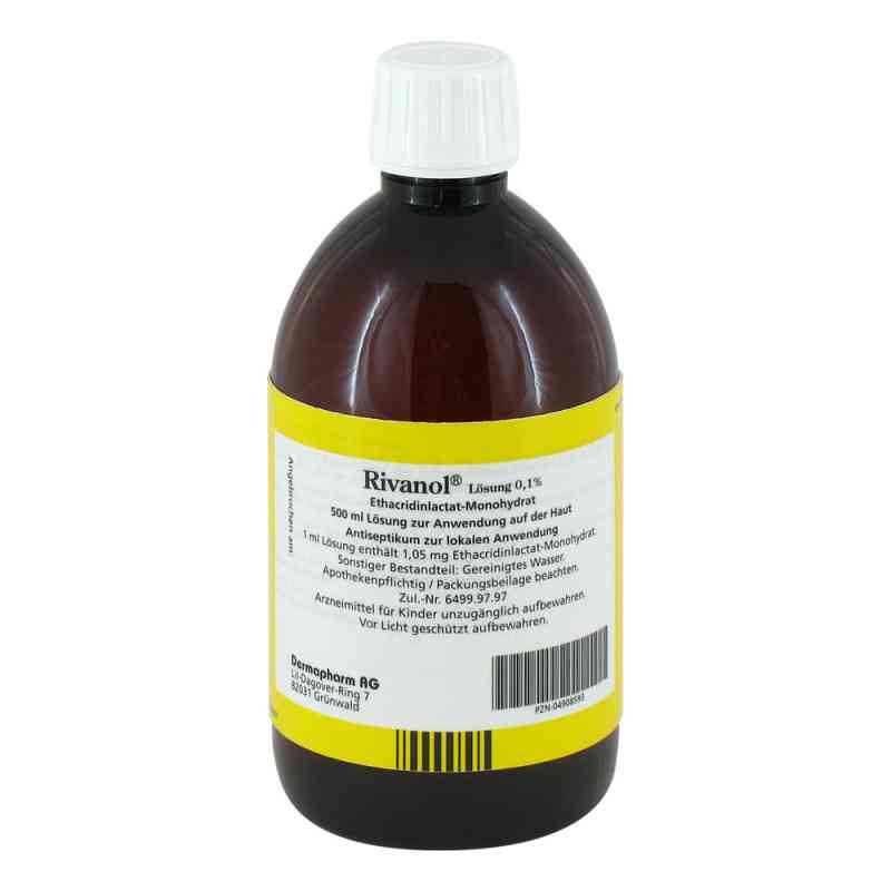 Rivanol roztwór 0,1% 500 ml od DERMAPHARM AG PZN 04908593