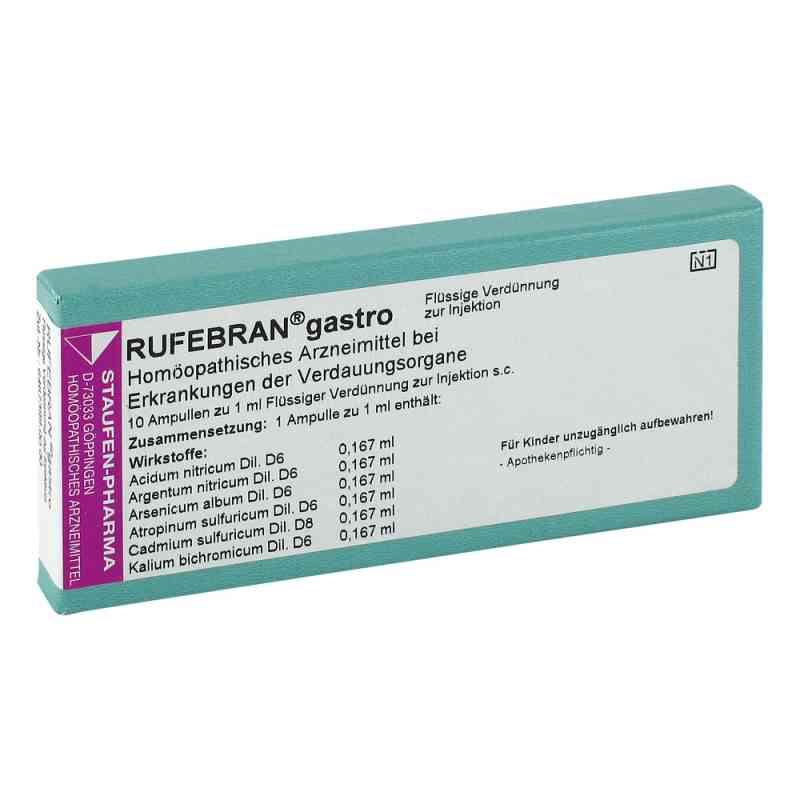 Rufebran gastro Amp. 10 szt. od COMBUSTIN Pharmazeutische Präparate GmbH PZN 03799245