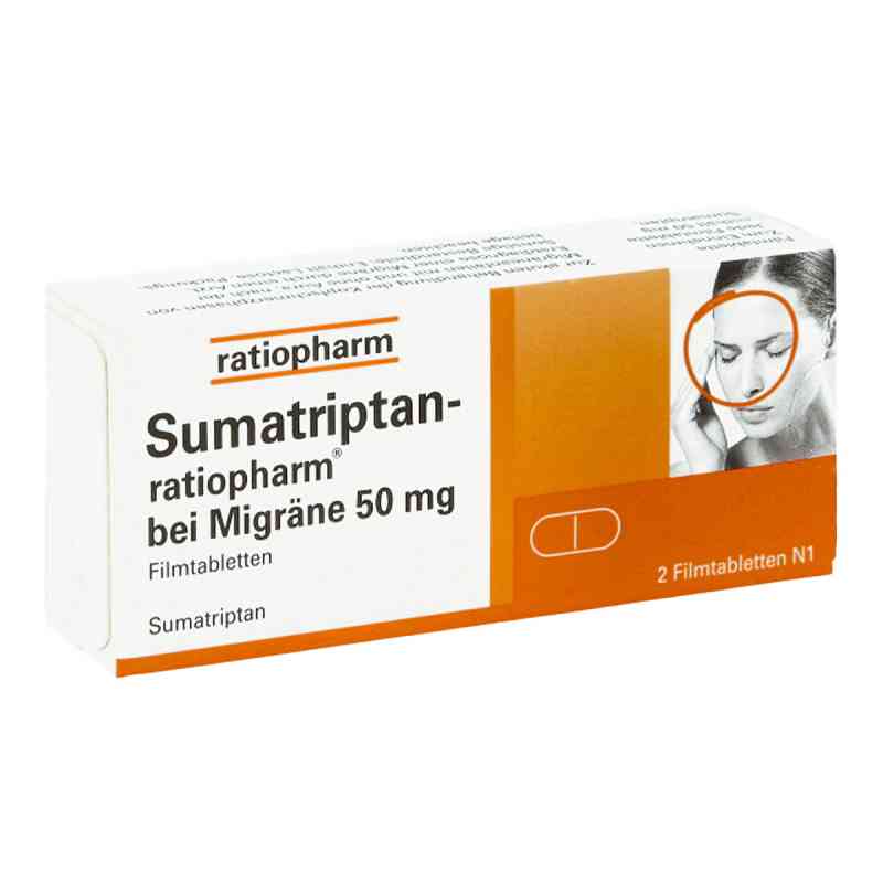 Sumatriptan-ratiopharm bei Migräne 50 mg tabletki powlekane  2 szt. od ratiopharm GmbH PZN 16529843
