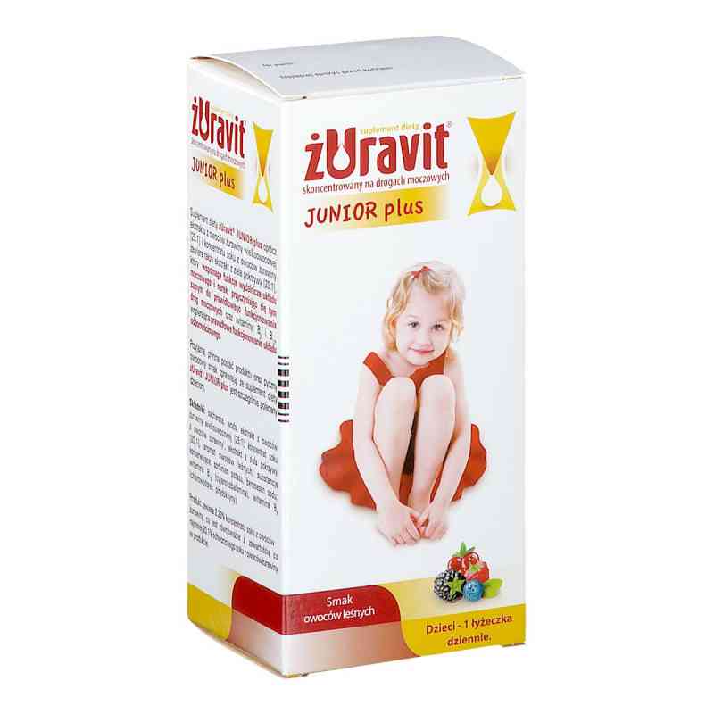 Żuravit Junior Plus o smaku owoców leśnych 100 ml od ZAKŁADY FARMACEUTYCZNE POLPHARMA S.A. PZN 08302017