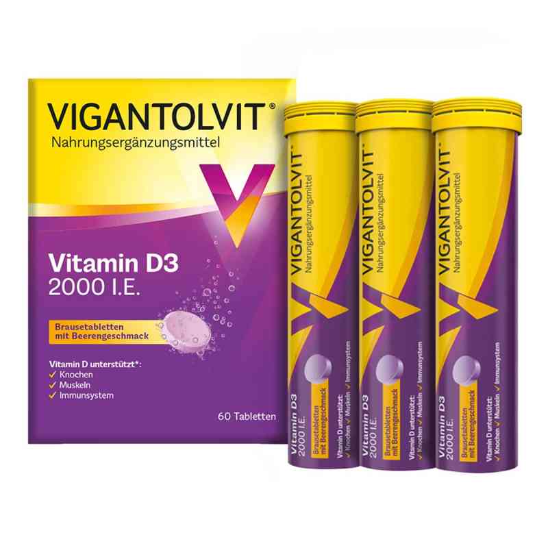 Vigantolvit 2000 I.e. Vitamin D3 Brausetabletten 60 szt. od WICK Pharma - Zweigniederlassung der Procter & Gam PZN 18199054