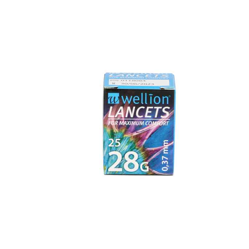 Wellion lancety 28 G 0,37 mm 25 szt. od Med Trust GmbH PZN 13565933