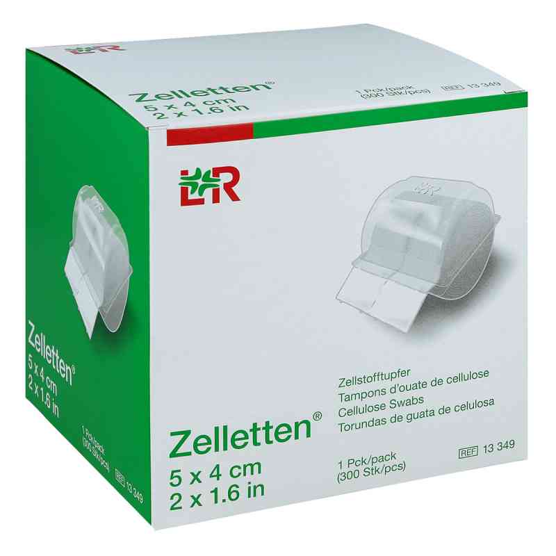 Zelletten Tupfer 4x5 cm unsteril Rolle 300 szt. od Lohmann & Rauscher GmbH & Co.KG PZN 02292805