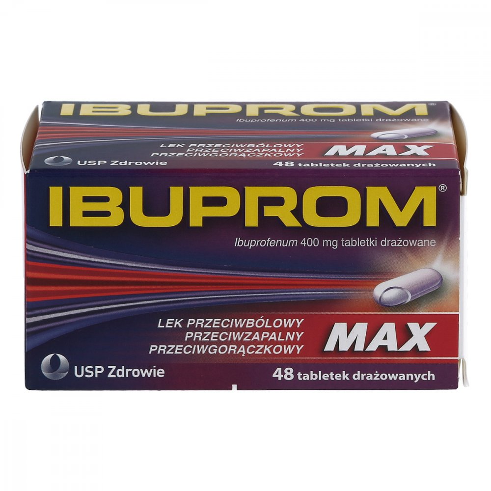 Ibuprom Max mg tabletek lek przeciwbólowy i przeciwzapalny Apo Discounter pl