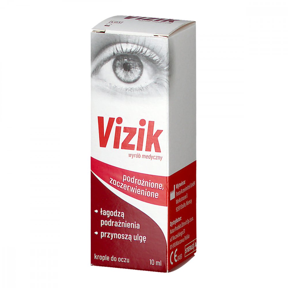 Vizik Krople Na Podrażnione I Zaczerwienione Oczy 10 Ml 1754