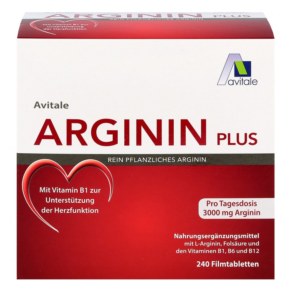 Arginin Plus Witamina B1b6b12 Kwas Foliowy Tabletki Powlekane 240 Szt 4358