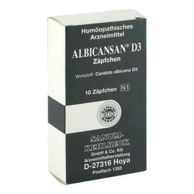Albicansan D 3 czopki 10 szt. od SANUM-KEHLBECK GmbH & Co. KG PZN 04456903