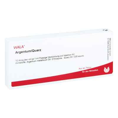 Argentum/quarz ampułki 10X1 ml od WALA Heilmittel GmbH PZN 01750654