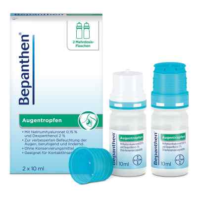 Bepanthen Augentropfen 2X10 ml od Bayer Vital GmbH PZN 15410063