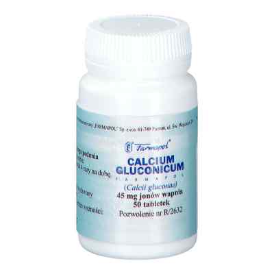 Calcium gluconicum Farmapol tabletki 50  od ZAKŁAD CHEMICZNO-FARMACEUTYCZNY 