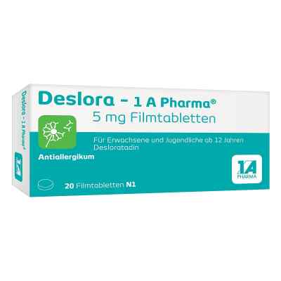 Deslora-1a Pharma 5 mg Filmtabletten 20 szt. od 1 A Pharma GmbH PZN 12546738