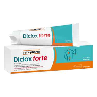 Diclox Forte 20mg/g Gel 150 g od ratiopharm GmbH PZN 16705010