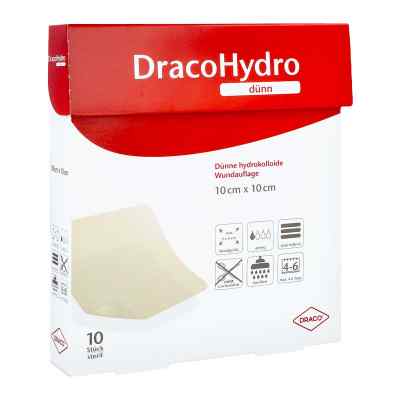 Dracohydro dünn hydrokoloidowy opatrunek na rany 10x10 cm 10 szt. od Dr. Ausbüttel & Co. GmbH PZN 02065446