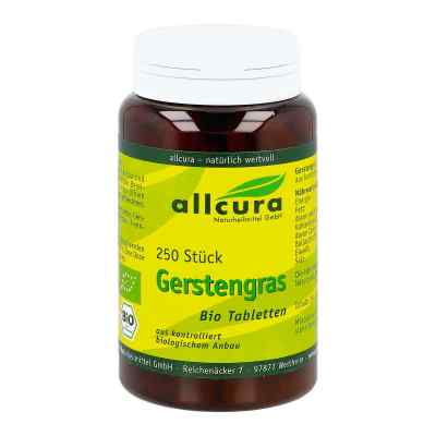 Gerstengras Tabletten Bio 250 szt. od allcura Naturheilmittel GmbH PZN 00321508
