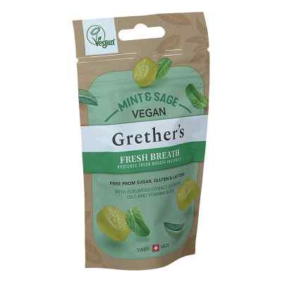 Grethers Vegan Fresh Breath Mint & Sage Pastillen 45 g od Hager Pharma GmbH PZN 18727375