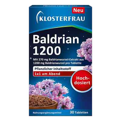 Klosterfrau Baldrian 1200 Tabletten 30 szt. od MCM KLOSTERFRAU Vertr. GmbH PZN 19276377