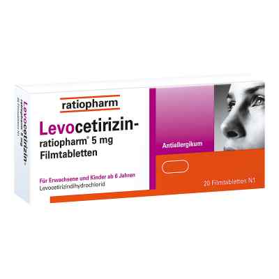 Levocetirizin-ratiopharm 5 mg Filmtabletten 20 szt. od ratiopharm GmbH PZN 15197735