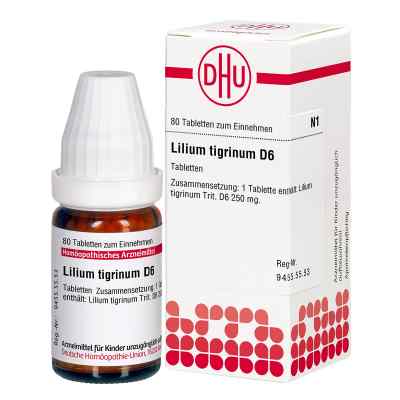 Lilium Tigrinum D 6 Tabl. 80 szt. od DHU-Arzneimittel GmbH & Co. KG PZN 02118467