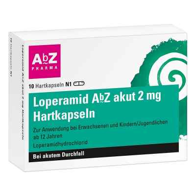 Loperamid Abz akut 2 mg Hartkapseln 10 szt. od AbZ Pharma GmbH PZN 16754333