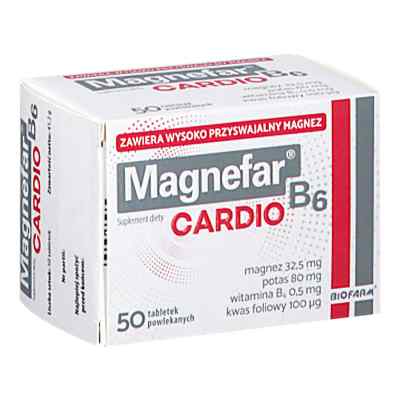 Magnefar B6 Cardio tabletki powlekane 50  od  PZN 08304872