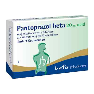 Pantoprazol beta 20 mg acid magensaftresistent   Tabletten 7 szt. od betapharm Arzneimittel GmbH PZN 15577308