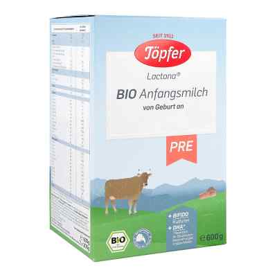 Töpfer Lactana Bio Pre proszek 600 g od TöPFER GmbH PZN 06081873