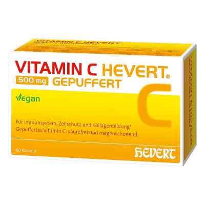 Vitamin C Hevert 500 Mg Gepuffert Kapseln 60 szt. od Hevert-Arzneimittel GmbH & Co. KG PZN 18889959