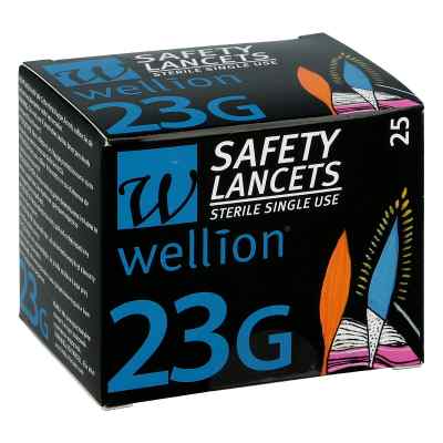 Wellion Safetylancets 23g Sicherheitseinmallanz. 25 szt. od Med Trust GmbH PZN 04604597