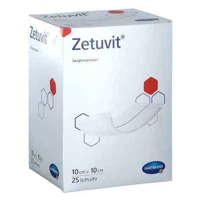Zetuvit Saugkompressen steril 10x10 cm 25 szt. od Avitamed GmbH PZN 15824758